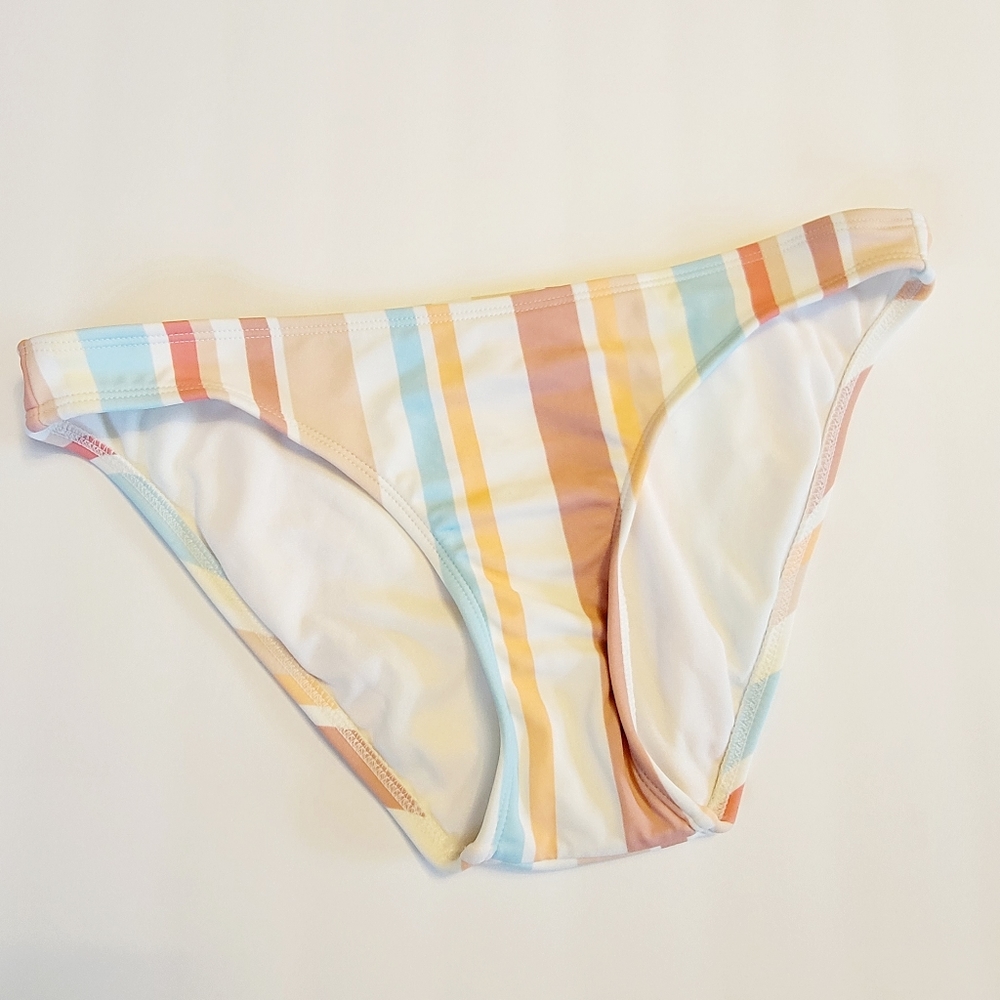 Xhilaration white pink swim bikini bottom